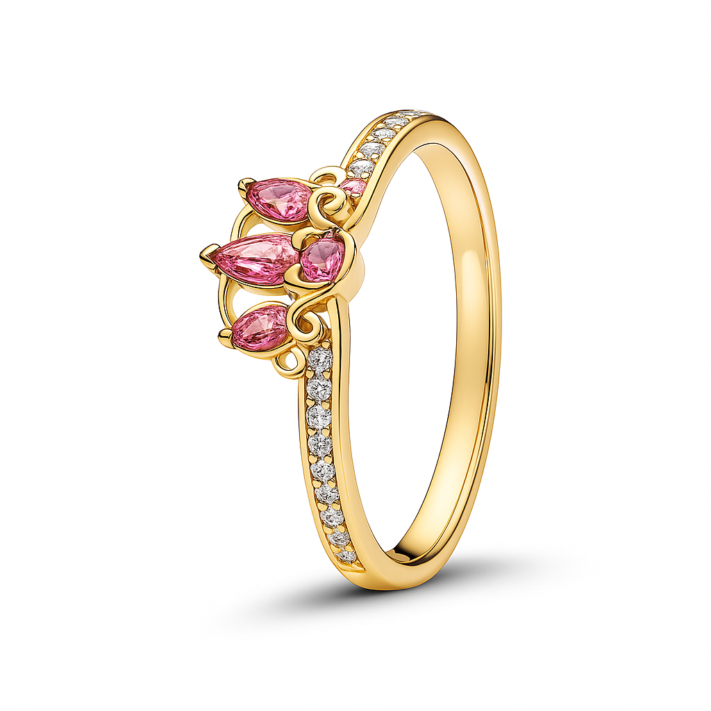 ✨ Anillo de plata 925 inspirado en cuentos de princesas 👑