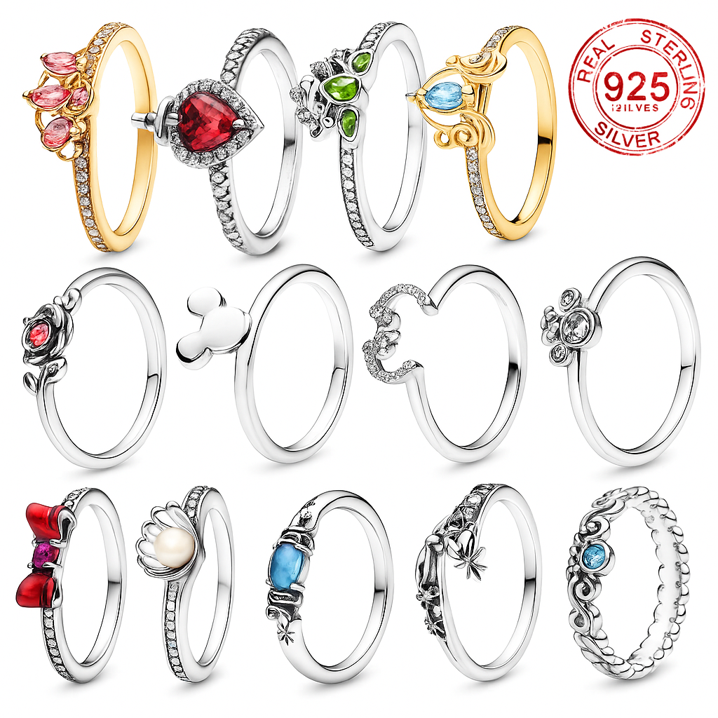 ✨ Anillo de plata 925 inspirado en cuentos de princesas 👑